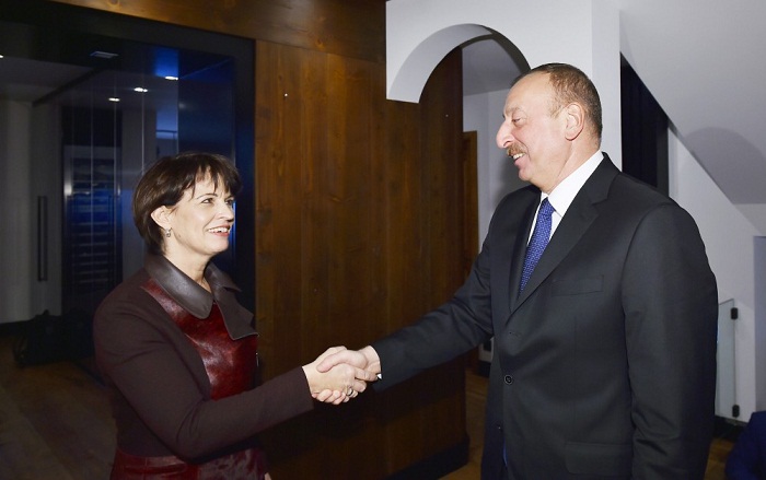 Rencontre des présidents azerbaïdjanais et suisse à Davos